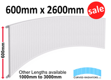 Load image into Gallery viewer, Curved Bay Window Radiators - 600mm Height