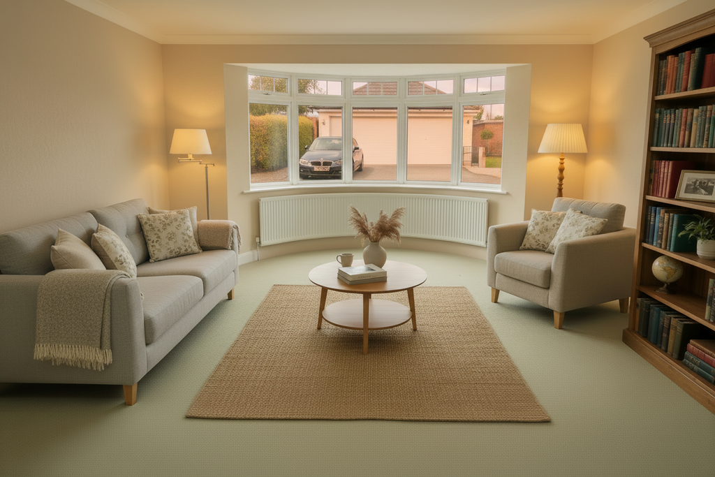 400mm High Curved Radiator for Bay Windows – Bespoke & Efficient