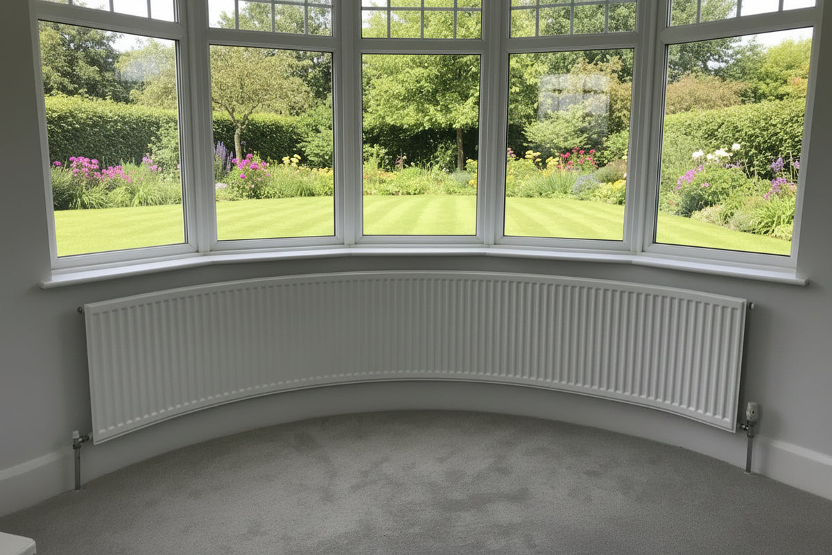 Curved Radiators UK | Bespoke Bay Window Radiators Made to Measure