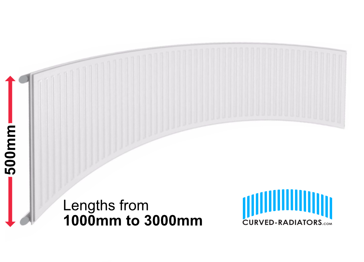 500mm Curved Radiator - High Output Radiator