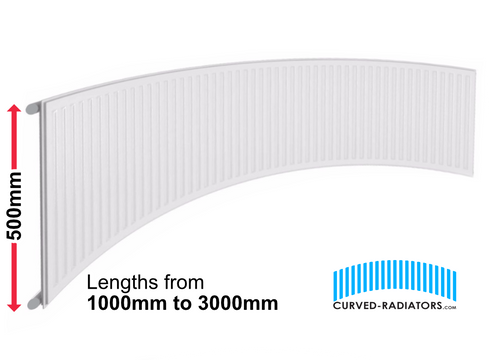 500mm Curved Radiator - High Output Radiator