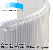 Load image into Gallery viewer, Curved Bay Radiator Convector panels